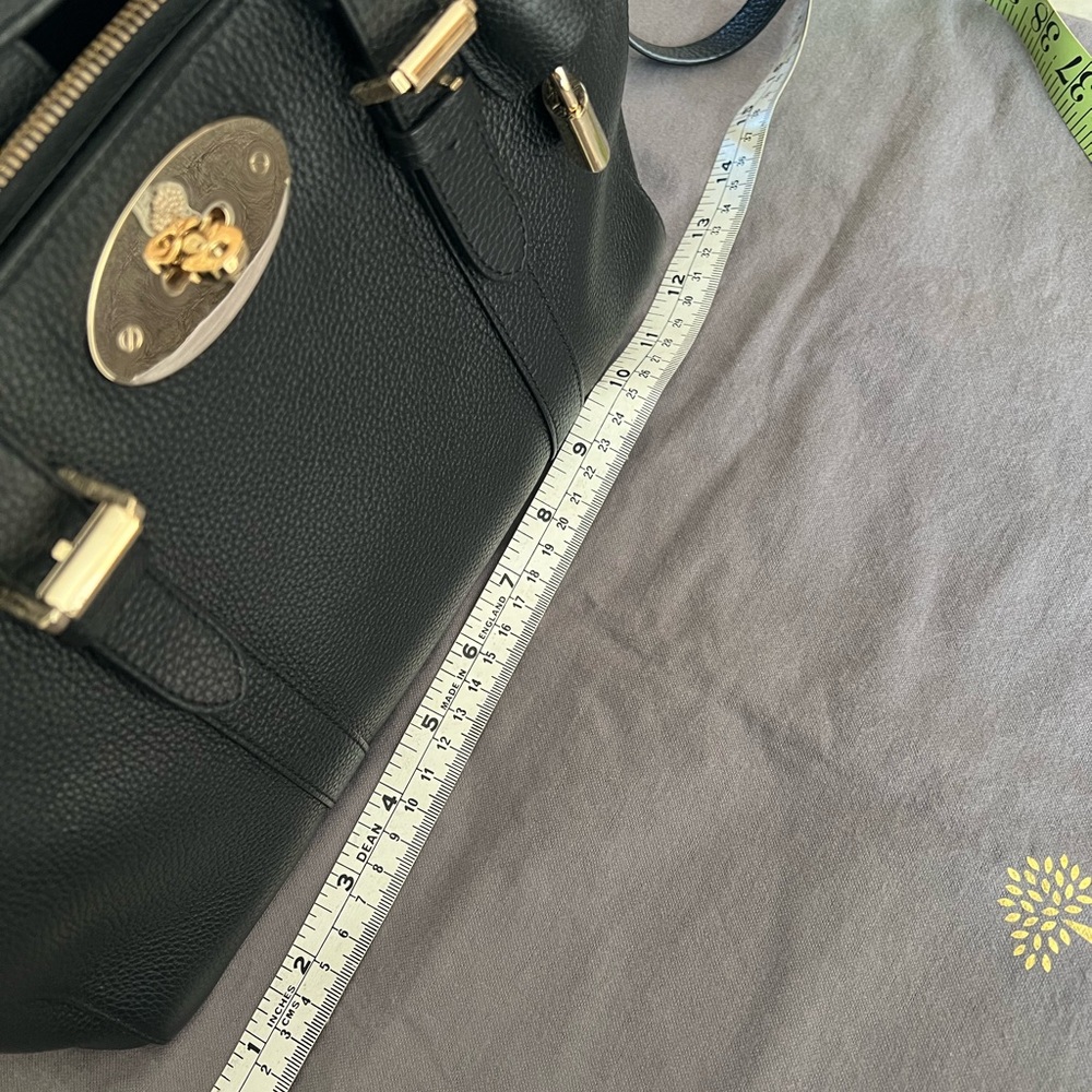 Authentic Mulberry Small Bayswater Double Zip Satchel bag in Black - Picture 13 of 16